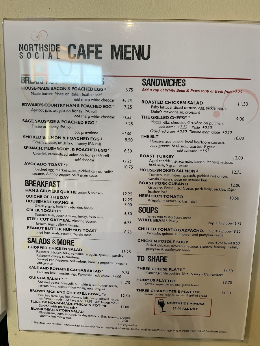 Northside Social Coffee & Wine Menu - Image 3